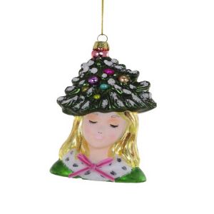 Chic Christmas Girl Ornament