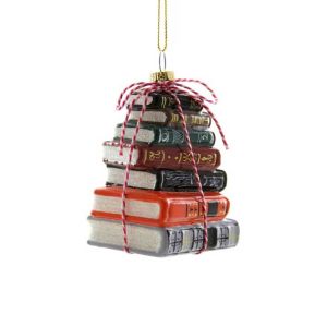 Stacked Books Ornament