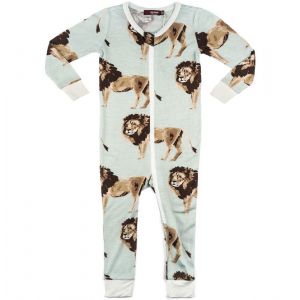 Lion Bamboo Zipper Pajamas