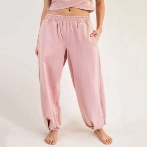 Dusty Rose Pocket Jogger Sweatpants