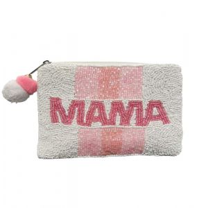 Mama Beaded Pouch