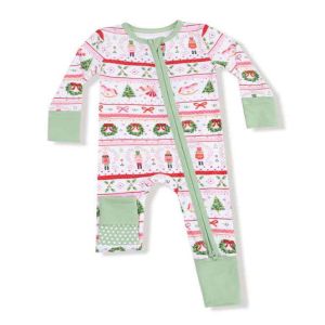 Pink Sugar Plum Fairy Fair Isle  2 Way Zipper Romper