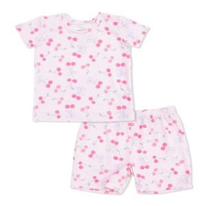 Sweet Bow Cherries Short Loungewear Set