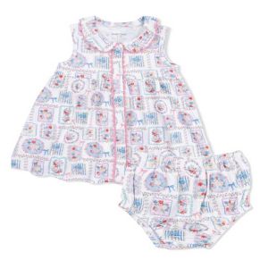 Julep's Floral Patchwork Jill Dress Sleeveless with Bloomers