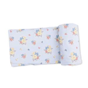 Country Stitch Floral Swaddle Blanket
