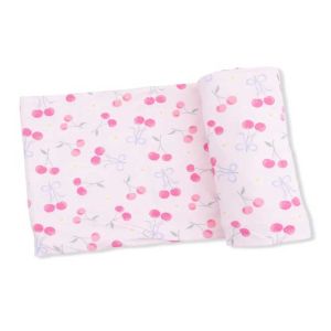 Sweet Bow Cherries Swaddle Blanket
