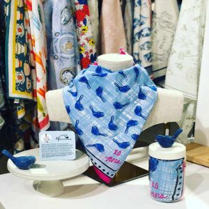 Preorder Blue Bird of Happiness Scarf