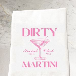 Dirty Martini Social Club Tea Towel
