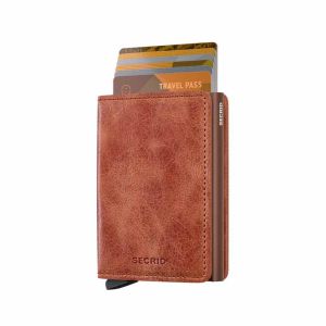 Vintage Cognac Brown Slimwallet