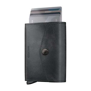 Vintage Black Envelope Wallet