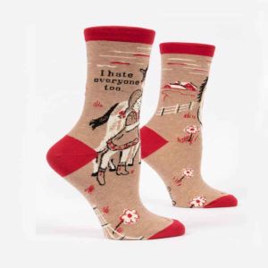 I Hate Everyone Too Women's Crew Socks