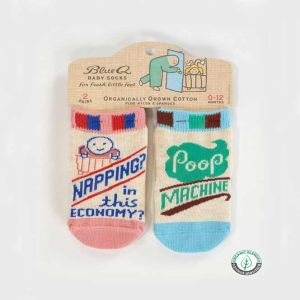 Napping? In This Economy? and Poop Machine Baby Socks