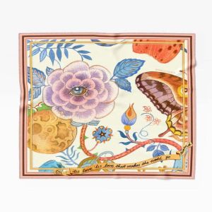 Garrulous Flowers Art Scarf