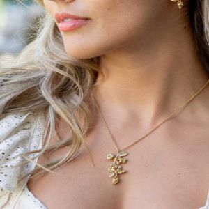 Meadow Walk Bouquet Charm Necklace