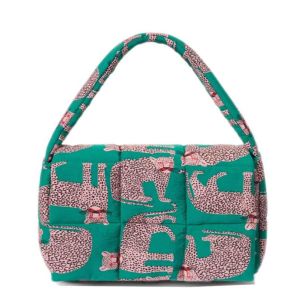 Cheetah Onca Print Puffy Bag