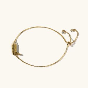Gold Cowboy Boot Slider Bracelet