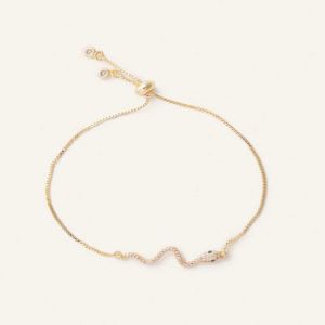 Presley Gold Snake Slider Bracelet