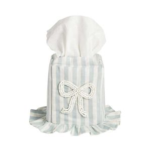 Stripe Bow Tissue Box Cover