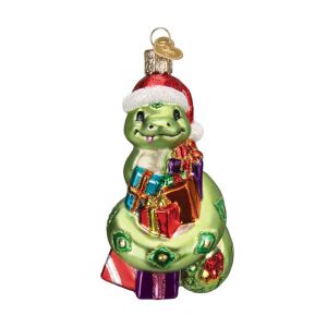 Santa Snake Ornament