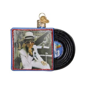 Elton John Greatest Hits Album Ornament