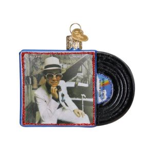 Elton John Greatest Hits Album Ornament