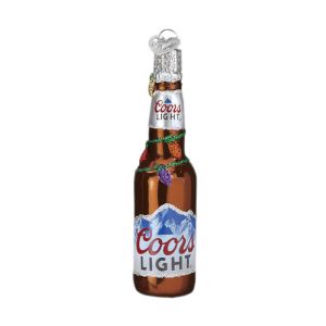 Holiday Coors Light Bottle Ornament