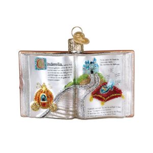 Cinderella Book Ornament