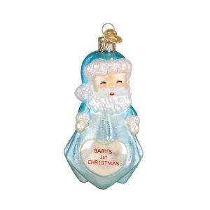 Baby Boys 1st Santa Lovey Ornament