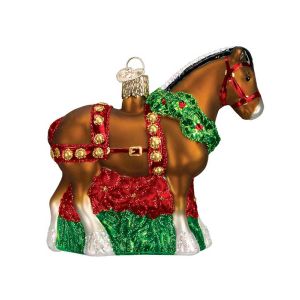 Holiday Clydesdale Ornament