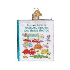 Cars & Trucks & Things That Go Book Ornament