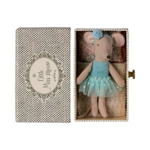 Little Sister Blue Dance Mouse in Daybed