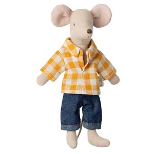 Dad Mouse wearing Yellow Checked Shirt