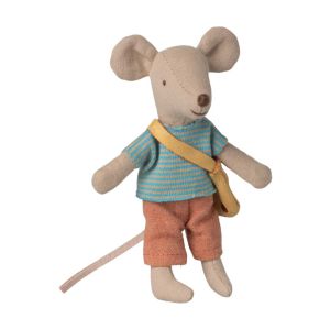 Little Brother Mouse with Cheese Bag
