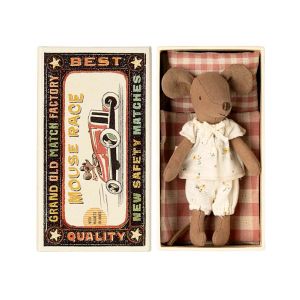 Big Sister Pajamas Mouse in a Matchbox