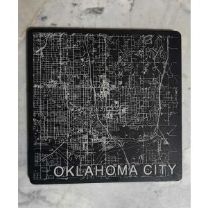 Oklahoma City Map Coaster