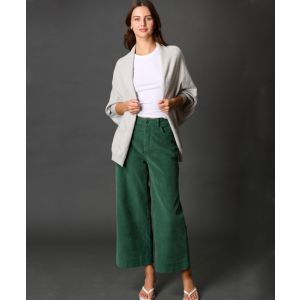 Heather Gray Open Cropped Style Cardigan
