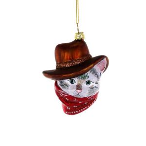Cowboy Kitty Ornament