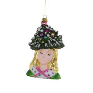 Chic Christmas Girl Ornament