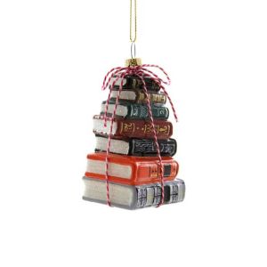 Stacked Books Ornament