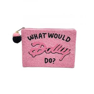 What Would Dolly Do Beaded Coin Pouch