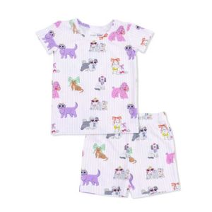 Fancy Dogs Short Loungewear Short Set