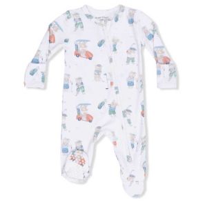 Golfing Teddy Bears 2 Way Zipper Footie