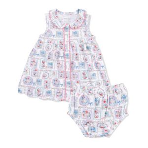 Julep's Floral Patchwork Jill Dress Sleeveless with Bloomers