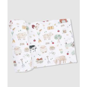 Cute Farm Animals Swaddle Blanket