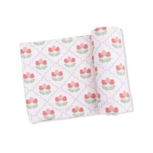 Sweet Strawberries Swaddle Blanket