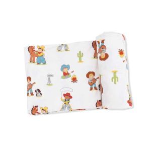 Vintage Cowboys Swaddle Blanket Blanket