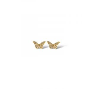 Nabi Butterfly Gold Stud Earrings
