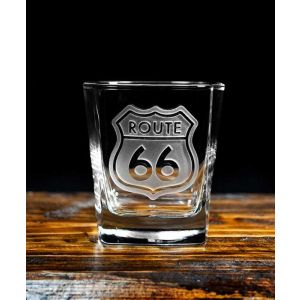 Route 66 Square Rocks Glass