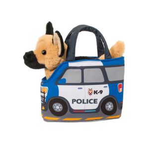 Police Car Pet Sak with German Shepard