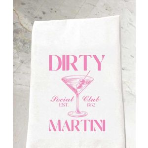 Dirty Martini Social Club Tea Towel